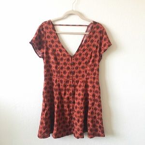 Mini Button-Front Dress